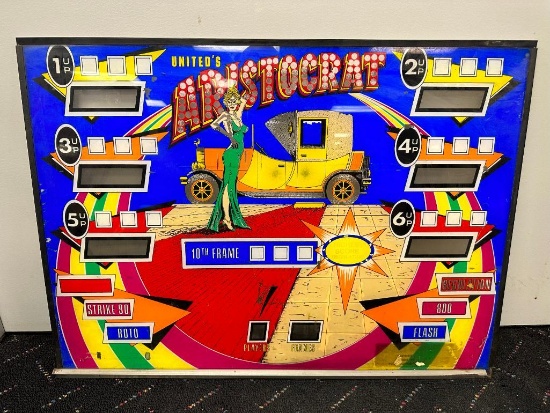 United's Aristocrat - Pinball Head Front Piece