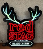Jim Beam Red Stag Black Cherry LED Backlit Sign
