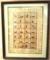 Hieroglyphic Alphabet Hand Painted on Papyrus - Framed in Glass