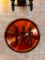 Egyptian Vintage Revival Copper Wall Art - Anubis and Pharaoh on Throne Being Fanned - Signed