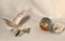 2 Lladro Figurines - Refreshing Pause Butterfly & Ducklings Figurines - Marked