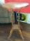 Solid Wood Vintage Turned Pillar Accent Table