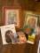 Egyptian Lot including Framed Pharaohs Paintings on Paryrus, Books & Literature