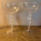 Stunning Pair of Dell Williams Cero Mouth Blown Wine Glasses