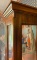 6 Door Wood and Glass China Cabinet