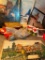 Multi Cultural Decor Lot, Paintings, Dolls, Glassware
