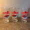 3 Budweiser Cleveland Browns Stadium 1999 Inaugural Season Kick Off Pint Glasses