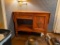 Mobile Vintage Bar Serving Cart with Drop Leaves
