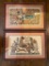 2 Egyptian Papyrus Framed Artworks