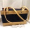 Kate Spade Denim Tote Bag with Tan Leather Accents and Shoulder Strap