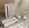 Nintendo Wii Video Game Console with 2 Remotes, 2 Nunchuks, Sensor Bar & Connection Cords