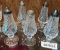 2 Pairs of Vintage Waterford Lismore Crystal Footed Salt & Pepper Shakers