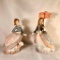 2 Rare Lladro Figurines - Evita & Angela - Marked