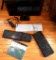 Dell Monitor with Mouse Pad and 3 Key Boards from Logitech & Rii