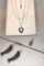 Sterling Silver Locket, Necklace, Earrings, Bracelet & Diamond Toned Pendant - All Marked 925