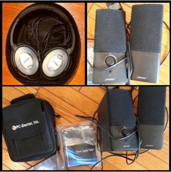 Bose Speakers with Bose Headphones and PC Doctor