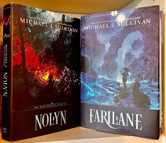 VERY RARE SIGNED FIRST EDITION Books - Nolyn & Farilane - The Rise and Fall - Book One & Two