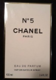 Chanel No. 5 Eau de Parfum Spray 3.4 Fl. Oz Bottle. New in Sealed Box Perfume
