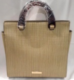 Christian Siriano Gold Cynthia North South Tote Handbag - New with Tags