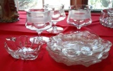 Glass Shrimp Cocktail Cups and Serving Dishes