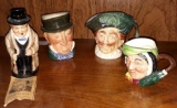 Set of 4...English Toby Mugs by Doulton