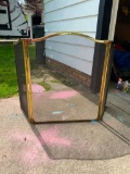 Brass Folding Fireplace Screen