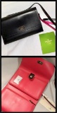 Kate Spade Cross Body Leather Clutch Purse & Wallet Black in Pink - New with Tags