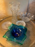 Murano Glass, Crystal Vase, Crystal Ashtray, Glass Bowl