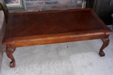 Peters-Revington Georgian Mahogany Ball & Claw Coffee Table & 2 End Tables