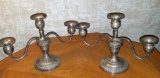 Sterling Silver Candle Holders