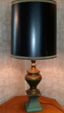 Mid Century Modern Copper & Patina Toned Table Lamp