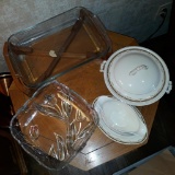 Serving Pieces Glass and Ceramic