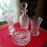 Fine Crystal including a WATERFORD Vintage Decanter