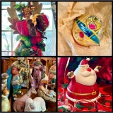 Christmas Decor -...New & Vintage Christmas Ornaments, Tall Angel, Nativity Set, Snowman, Bell & Mor