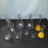 Science Lab Beakers and Tubes from Pyrex and Kimex