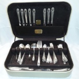 International Sterling Silver...Flatware & Vintage 1940 Bakelite Cameo Silverware...Chest of Distinc