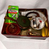 A Vintage...Box Filled with Antique Brass, Leather & 15K Gold...Treasures! Even...Genies and an Oil 