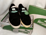 Puma Shoes - Suede Black Diamond Blue - Size 9 - New in Origina Box