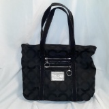 Black Coach Poppy Tote