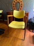 Yellow Mid Century Modern Side Chair