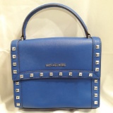 Michael Kors Dillon Electric Blue Medium Studded...Messenger Bag - New with Tags