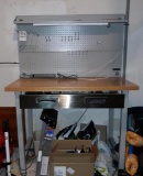 Ultra HD Seville Classics Shop & Garage Workbench with Light & Power Strip