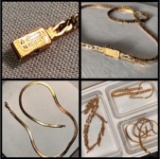 14 Karat Gold Necklaces and Bracelets - Marked 14K Italy
