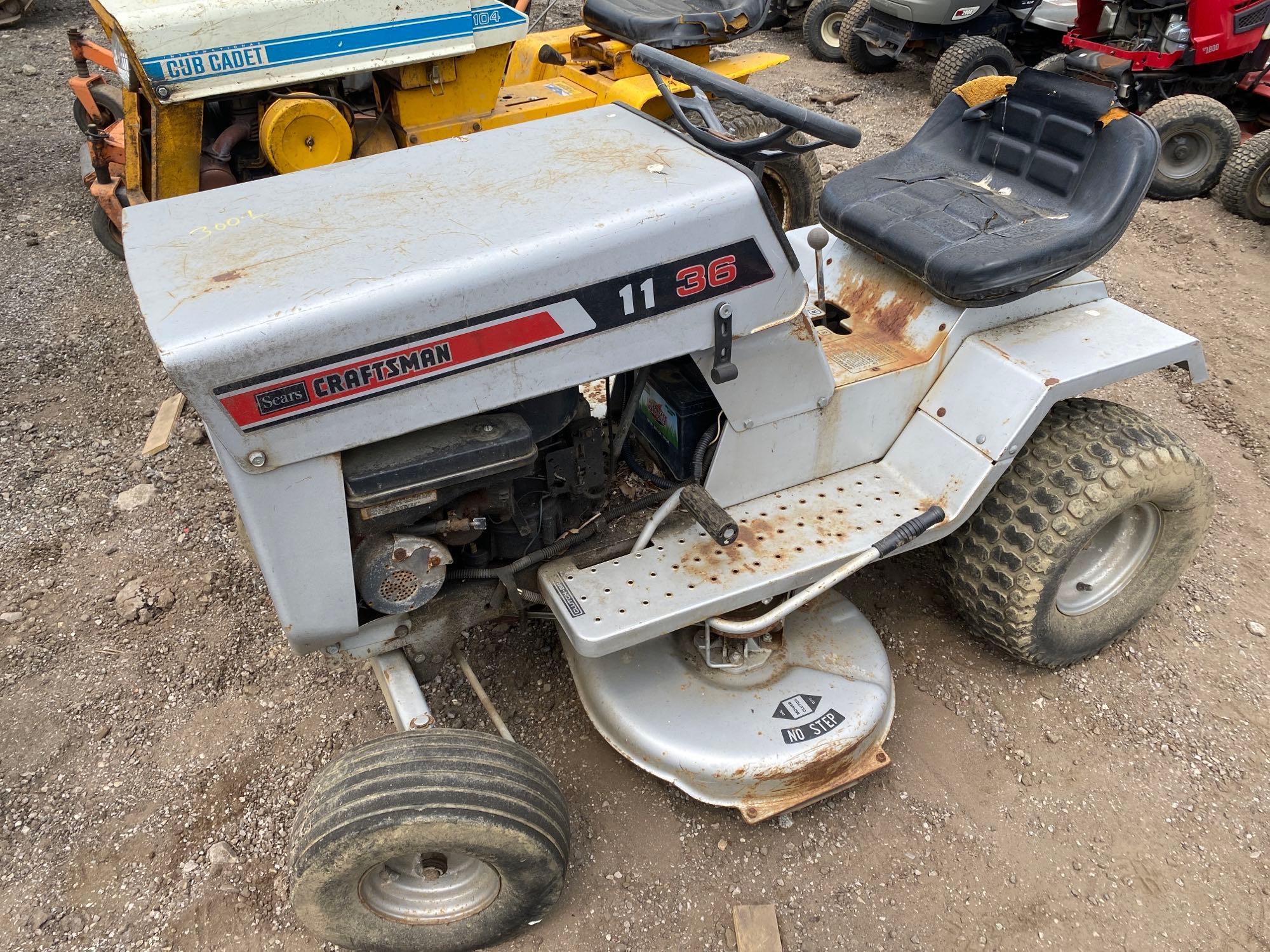 Craftsman 11 hp riding mower discount