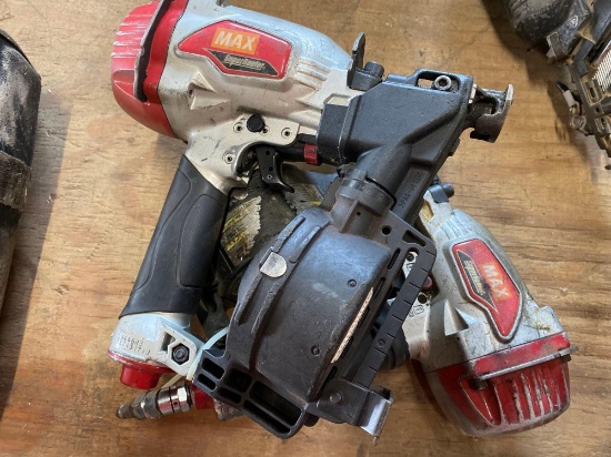 (2) Max Air Coiler Nailers - See pics for sizes and models