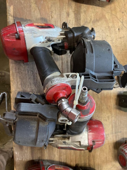 (2) Max Air Coiler Nailers - See pics for sizes and models