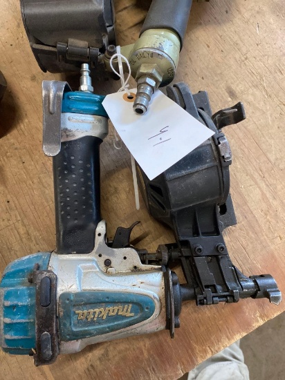 (1) Makita (1) Magnum Air Coil Nailers (2) Max Air Coiler Nailers - See pics for sizes and models