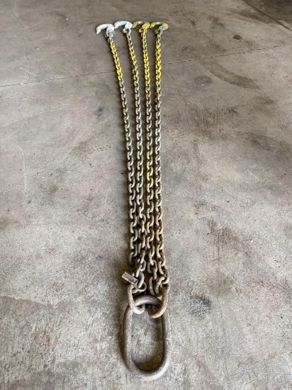 Great Lakes 1/2in x 7.5ft Four Leg Chain Sling