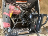 Crate of Misc Saw and Drills
