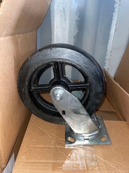 (3) Boxes of Casters with Metal Assemblies